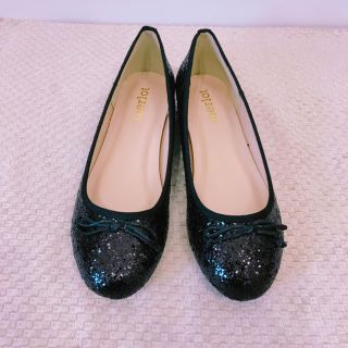 《SALE》フラットシューズ⭐︎バレエシューズ⭐︎ラメ⭐︎キラキラ⭐︎ブラックM(バレエシューズ)