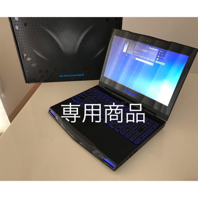 DELL(デル)の【専用商品】ノートパソコン DELL エイリアンウェア 11.6インチ スマホ/家電/カメラのPC/タブレット(ノートPC)の商品写真