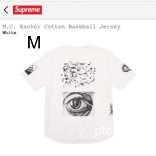 シュプリーム(Supreme)のM.C.Escher Cotton Baseball Jersey  White(シャツ)