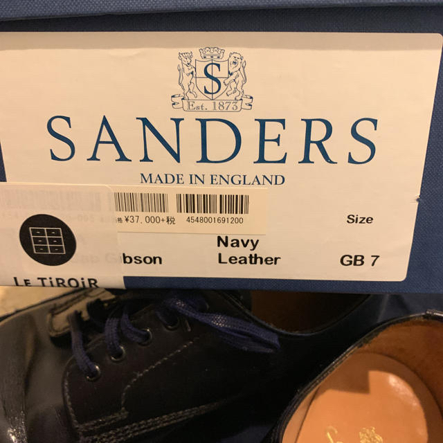 SANDERS(サンダース)の◇◆SANDERS 革靴 ネイビー サイズ:7 ◇◆ メンズの靴/シューズ(ドレス/ビジネス)の商品写真