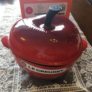 ルクルーゼ(LE CREUSET)の新品未使用　希少♡ルクルーゼ ココットアップル鍋(鍋/フライパン)