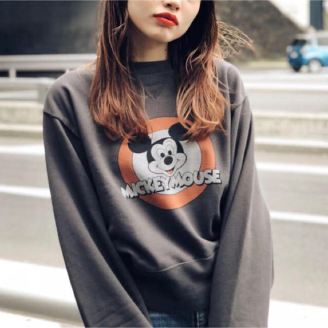 moussy mickey コラボトレーナー