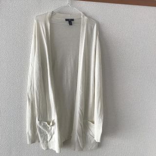 ギャップ(GAP)の新品　ギャップ　白　ロングカーディガン(カーディガン)