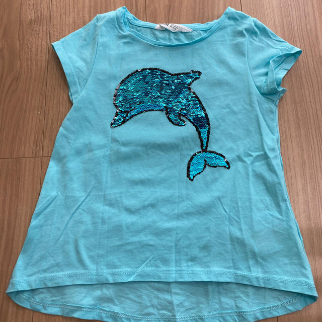 H&M(エイチアンドエム)の女の子半袖Tシャツ　H&M キッズ/ベビー/マタニティのキッズ服女の子用(90cm~)(Tシャツ/カットソー)の商品写真