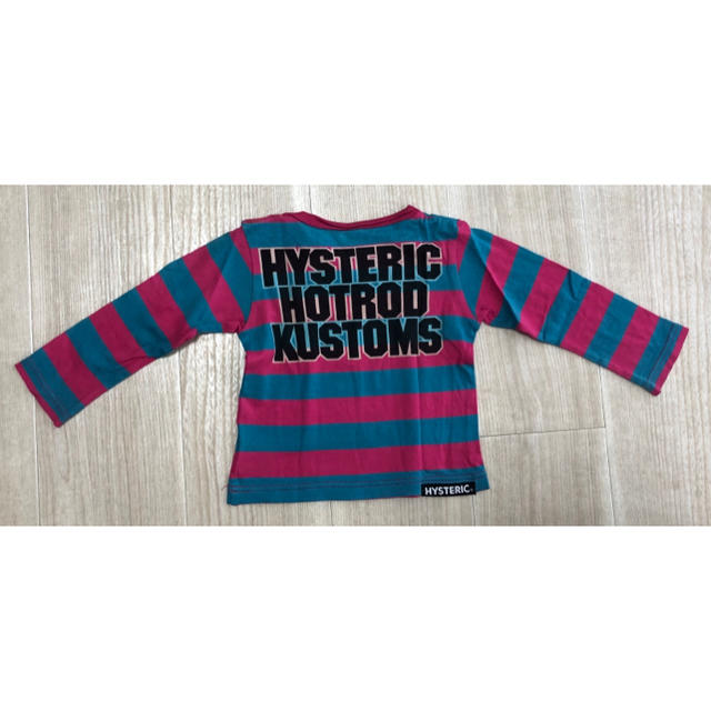 HYSTERIC MINI(ヒステリックミニ)のヒステリックミニ ヒスミニ ボーダーロンT 80 キッズ/ベビー/マタニティのベビー服(~85cm)(Ｔシャツ)の商品写真