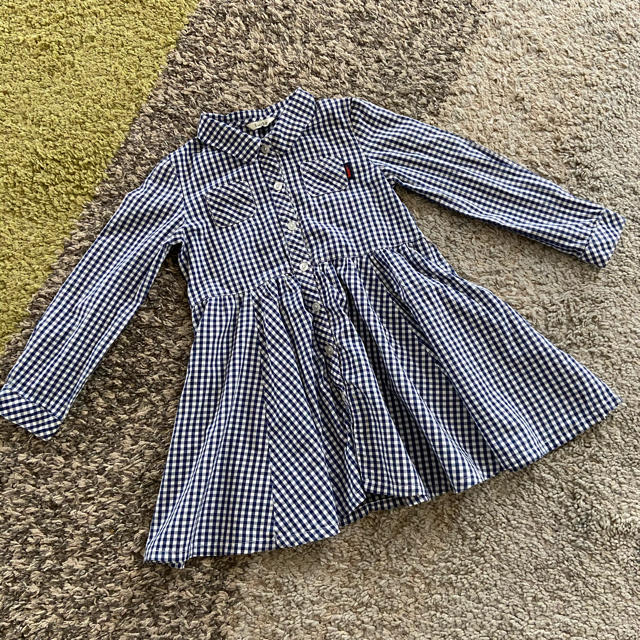 EASTBOY(イーストボーイ)のEAST BOY シャツワンピース　110cm キッズ/ベビー/マタニティのキッズ服女の子用(90cm~)(ワンピース)の商品写真