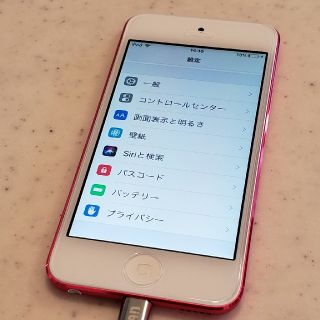 アイポッドタッチ(iPod touch)のiPodtouch　第６世代　32GB　ピンク(ポータブルプレーヤー)