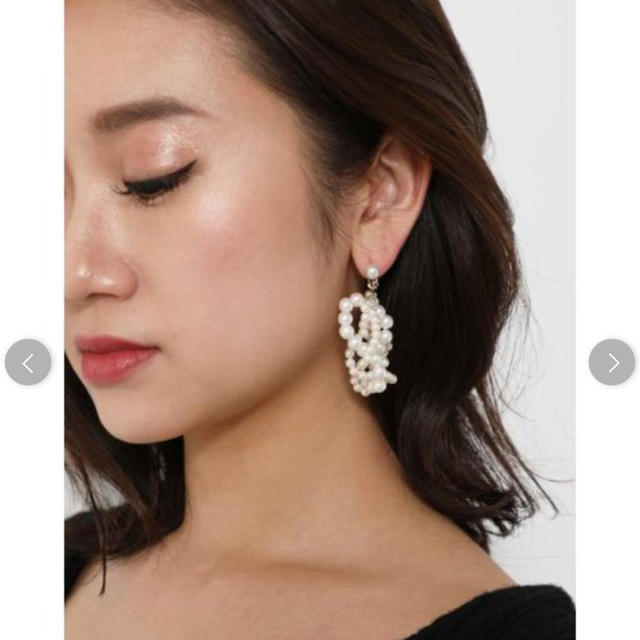 rienda(リエンダ)のrienda♡F pearl hoop pierce レディースのアクセサリー(ピアス)の商品写真