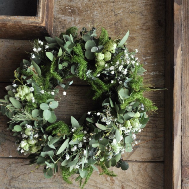 おすすめネット 初夏に向けてユーカリが薫るgreen wreath○ドライ