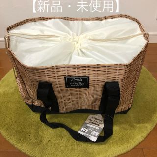 買い物カゴバッグ　保冷・保温効果【新品】(エコバッグ)