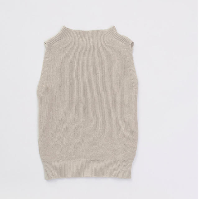 MARGARET HOWELL(マーガレットハウエル)のphlannel  Cotton Linen Mockneck Knit レディースのトップス(ベスト/ジレ)の商品写真