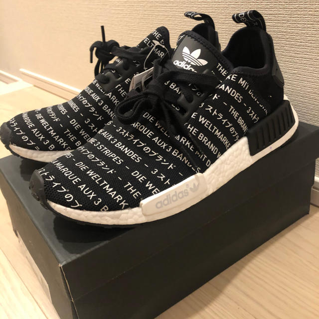 スニーカー新品未使用　adidas nmd r1 27cm US9 ブラック ブースト