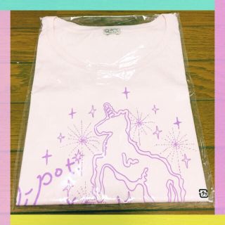 キューポット(Q-pot.)の再値下げ！Q-pot. Tシャツ新品 ピンク ユニコーン(Tシャツ(半袖/袖なし))