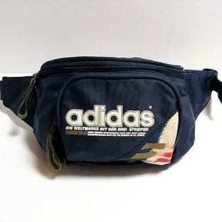 アディダス(adidas)のadidas アディダス ミニ ウエスト ボディ バッグ ロゴ プリント(ボディーバッグ)