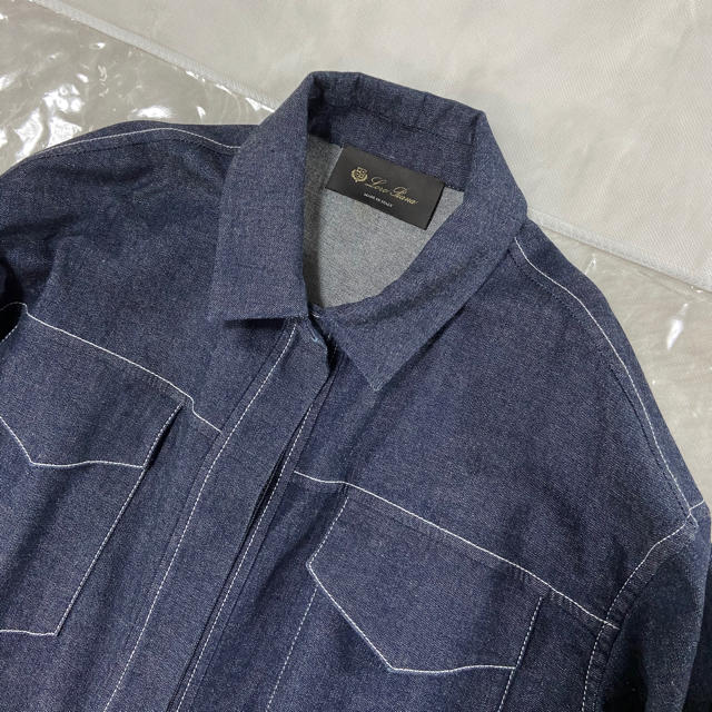Loro Piana ロロピアーナ デニム シャツ 美品 最高の品質の 35%割引