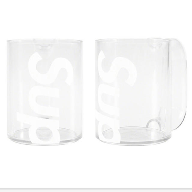 Supreme Heller Mugs (Set of 2) Clear