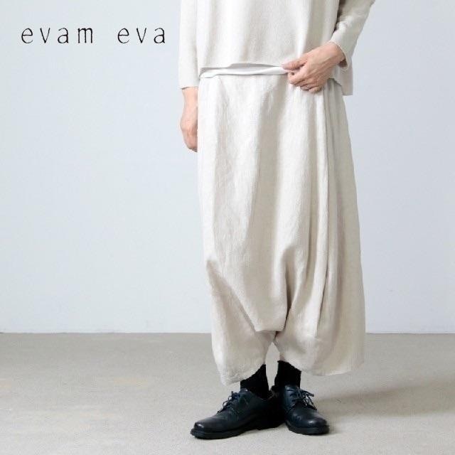 evam eva✨エヴァムエヴァ ライジングリネン サルエルパンツ