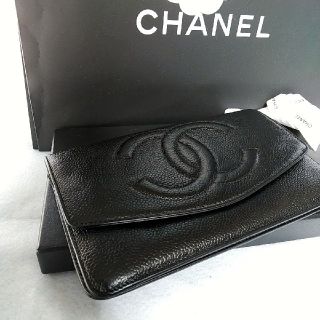 シャネル(CHANEL)の専用です【美品】CHANEL キャビアスキン   長財布 フラップウォレット(財布)