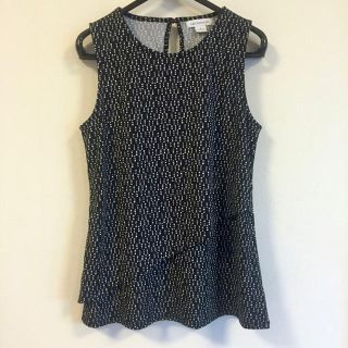 Liz Claiborne ドット レイヤード ノースリーブ タンクトップ M(タンクトップ)