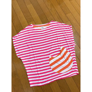 ツモリチサト(TSUMORI CHISATO)のツモリチサト　ボーダー猫Tシャツ(Tシャツ/カットソー(半袖/袖なし))