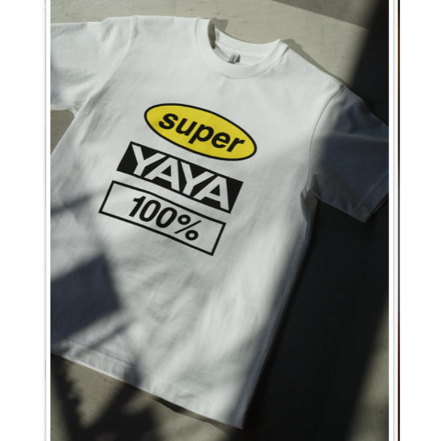 super yaya Tシャツ　レディース　半袖　白　ロゴ　Sサイズ