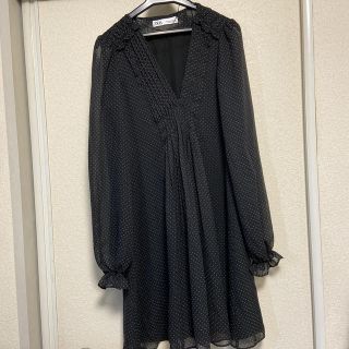 ザラ(ZARA)のZARA 水玉ワンピース(ひざ丈ワンピース)