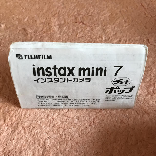 富士フイルム(フジフイルム)のチェキ　ポップ　FUJI FILM INSTAX MINI7 ピンク　ジャンク スマホ/家電/カメラのカメラ(フィルムカメラ)の商品写真