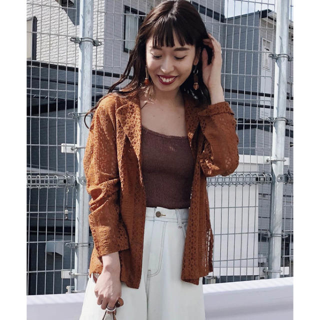 Ameri VINTAGE(アメリヴィンテージ)の 【新品未使用】Ameri  ASSORT LACE JACKET レディースのトップス(シャツ/ブラウス(長袖/七分))の商品写真