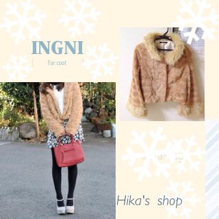 イング(INGNI)の月末処分‼︎新品♡ふわふわファーコート(毛皮/ファーコート)