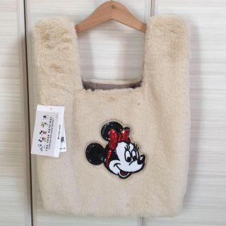 グローバルワーク(GLOBAL WORK)のGLOBAL WORK✨disneyミニー　ファーバッグ❣️限定品(ハンドバッグ)