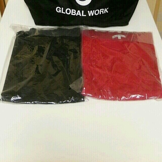 グローバルワーク(GLOBAL WORK)の新品未開封 グローバルワークトップス二点(Tシャツ(長袖/七分))