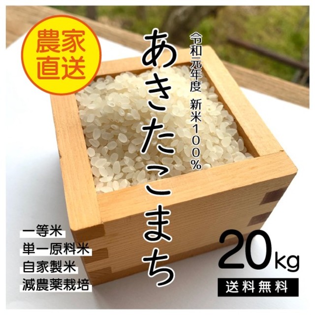 長野県産 あきたこまち ２０キロ米/穀物