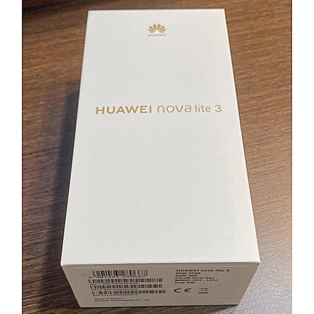 新品未開封 HUAWEI nova lite 3 赤 32 GB SIMフリー