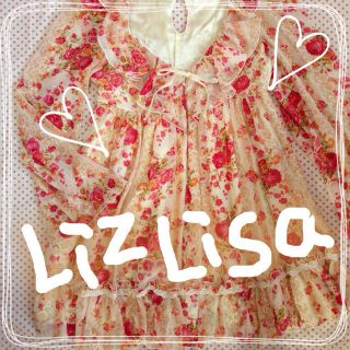 リズリサ(LIZ LISA)のリズリサ♡花柄シフォンワンピ(ミニワンピース)