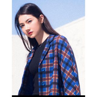 エモダ(EMODA)のEMODA Jacquard print check W ジャケット 韓国(テーラードジャケット)