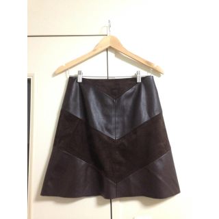 ザラ(ZARA)のZARA フェイクレザースカート(ミニスカート)