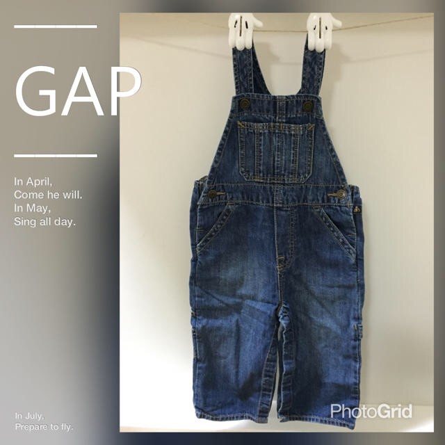 babyGAP(ベビーギャップ)のrumi様  GAPデニムサロペット80 キッズ/ベビー/マタニティのベビー服(~85cm)(パンツ)の商品写真