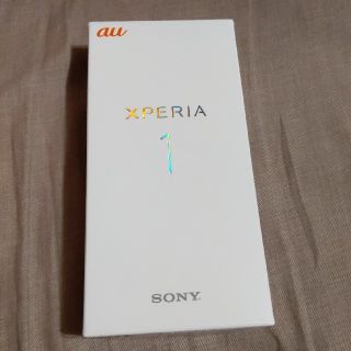 ソニー(SONY)のXPERIA 1 SOV40 グレー SIMロック解除済(スマートフォン本体)