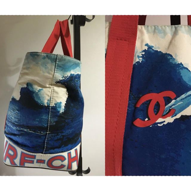 CHANEL - CHANELサーフライントートバッグの通販 by まい's shop CHANEL - CHANELサーフライントートバッグの通販 by まい's shop