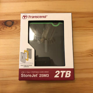 トランセンド(Transcend)のTranscend ポータブルHDD 2TB ［TS2TSJ25M3S］ (PC周辺機器)