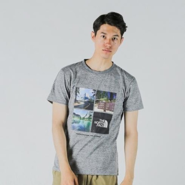 THE NORTH FACE(ザノースフェイス)のsheltie様専用　ノースフェイス プリントTシャツ グレーMサイズ メンズのトップス(Tシャツ/カットソー(半袖/袖なし))の商品写真