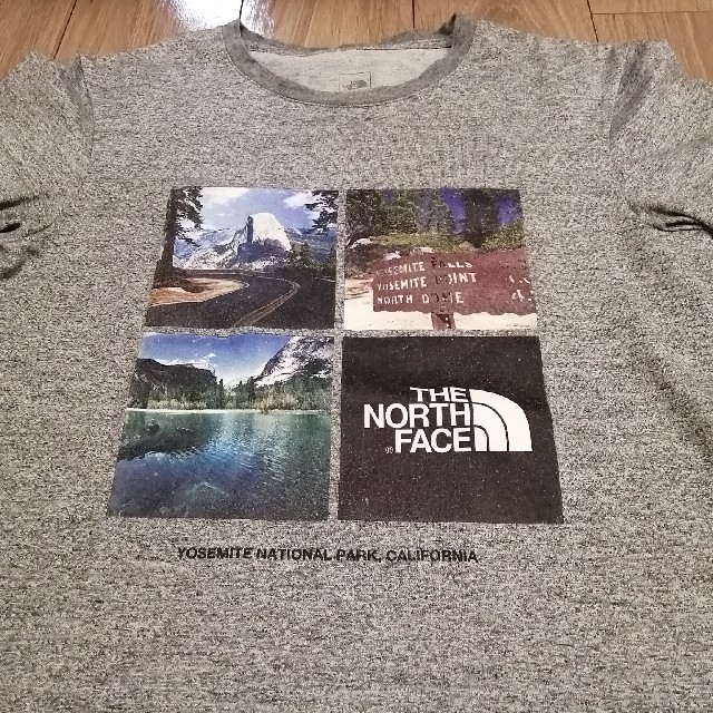 THE NORTH FACE(ザノースフェイス)のsheltie様専用　ノースフェイス プリントTシャツ グレーMサイズ メンズのトップス(Tシャツ/カットソー(半袖/袖なし))の商品写真