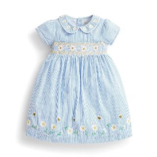 【新品未使用】jojo maman bebe 小花柄 スモックワンピース