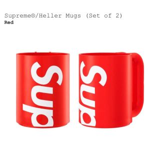 シュプリーム(Supreme)のSupreme Heller Mugs 赤(グラス/カップ)