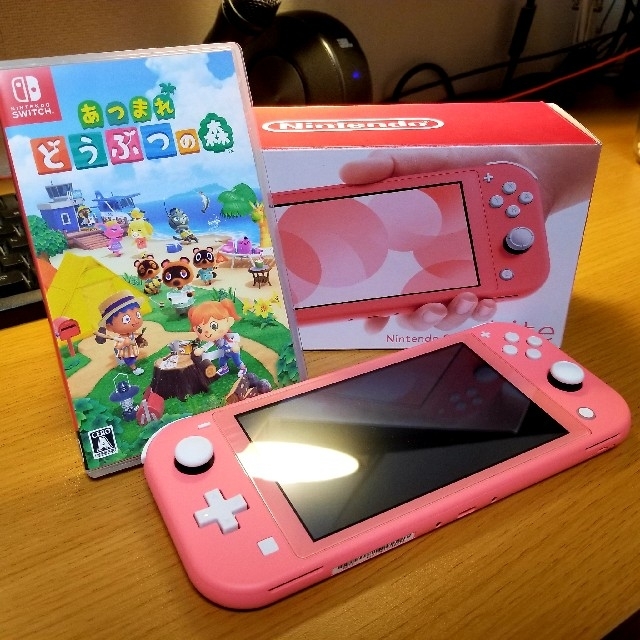 Switch Lite コーラル どう森セット