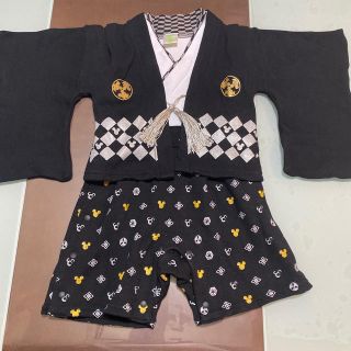 ディズニー(Disney)の袴ロンパース　60サイズ　ミッキー(和服/着物)