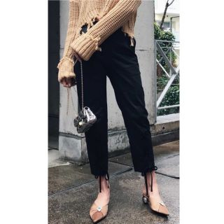 アメリヴィンテージ(Ameri VINTAGE)のアメリ ameri LACE UP TAPERED PANTS テーパードパンツ(カジュアルパンツ)