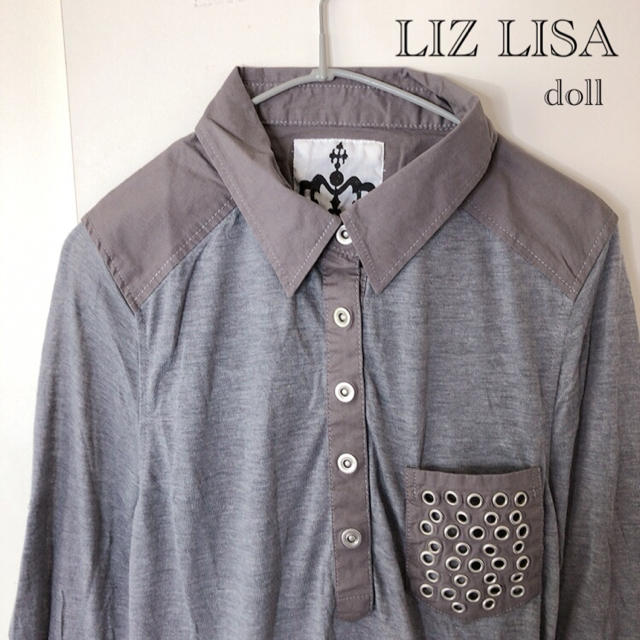 LIZ LISA doll(リズリサドール)のシャツ&シースルー  カットソー⭐︎異素材⭐︎新品 レディースのトップス(シャツ/ブラウス(長袖/七分))の商品写真