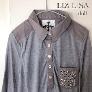 リズリサドール(LIZ LISA doll)のシャツ&シースルー  カットソー⭐︎異素材⭐︎新品(シャツ/ブラウス(長袖/七分))