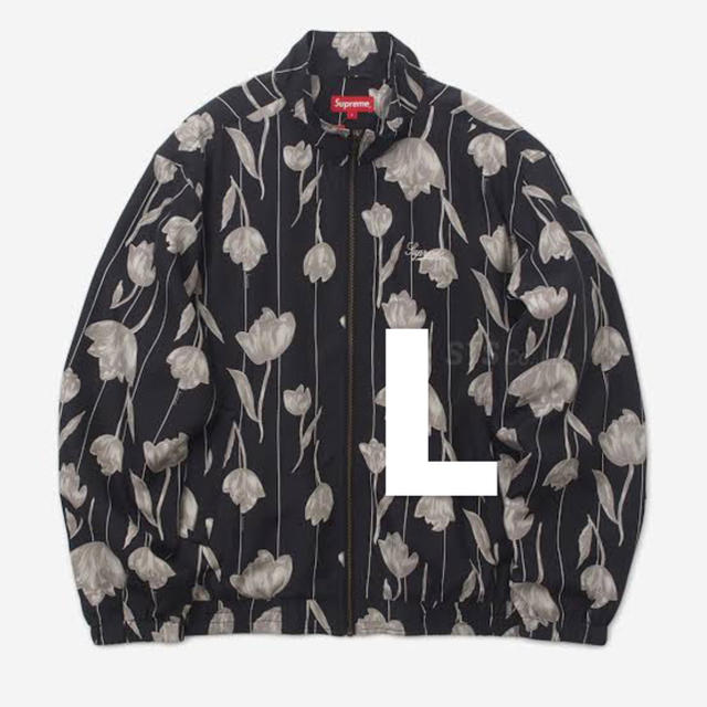 supreme floral silk track jacket Lナイロンジャケット